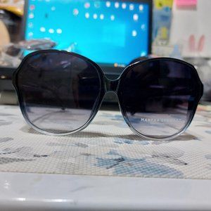 MARTHA STEWART Women's Ms101 Oversized Uv100 Protective Geometric Round Sunglass